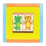 Cub multi activitati - multifunctional 5 in 1, din lemn, Multi-Activity Cube Imaginarium